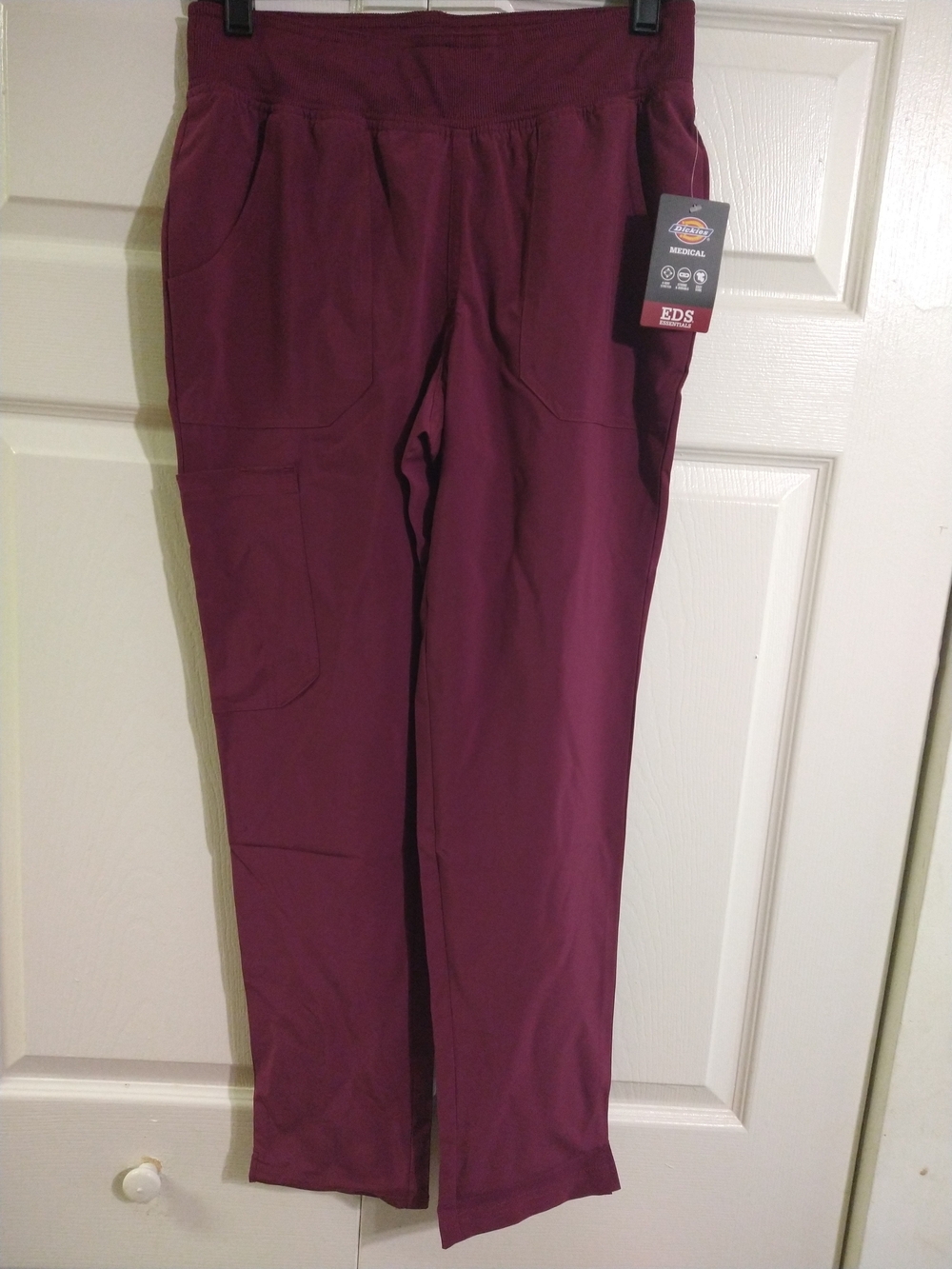 Dickies Men’s Cargo Scrub Pants - Burgundy